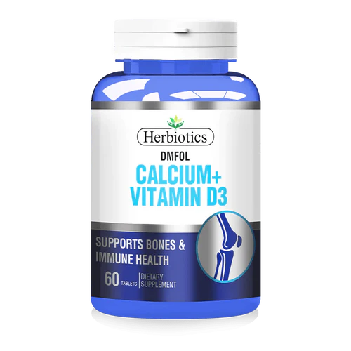 Herbiotics Dmfol (Calcium + Vitamin D3), 60 Ct