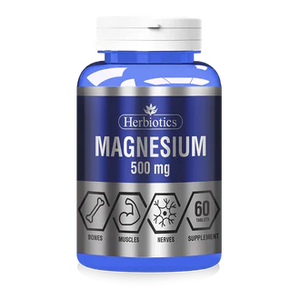 Herbiotics Magnesium 500mg, 60 Ct